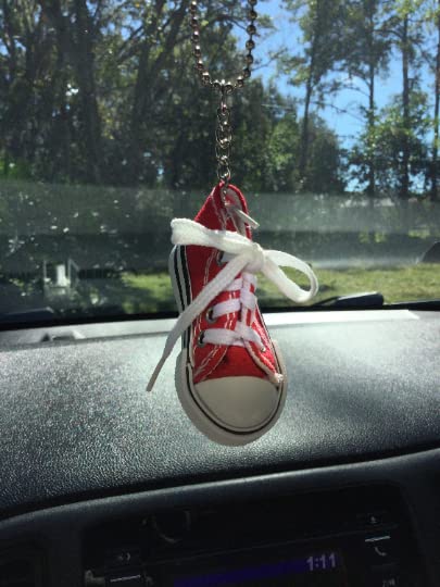Sneakerhead Car Charm Rear View Mirror Hanging Ornament Decor Sneakers Shoe Collector