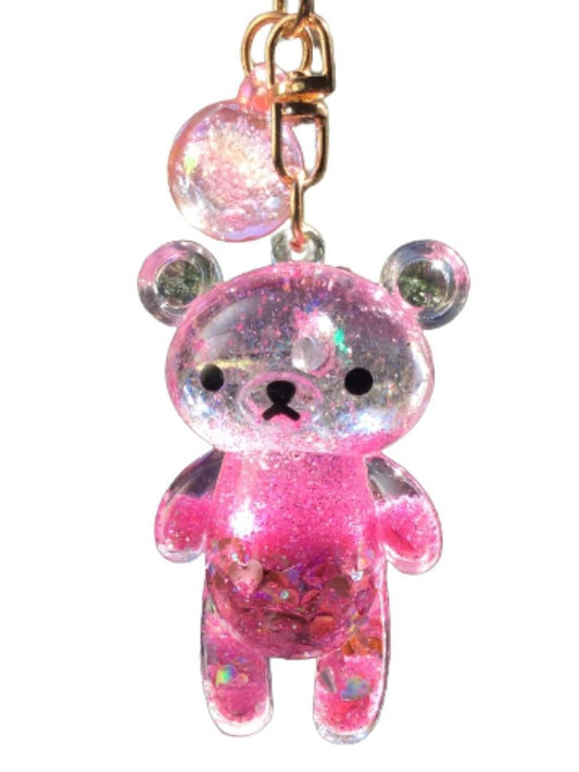 Teddy Bear Car Mirror Charm Hanging Rear View Mirror Accessories Kawaii Pink Gift
